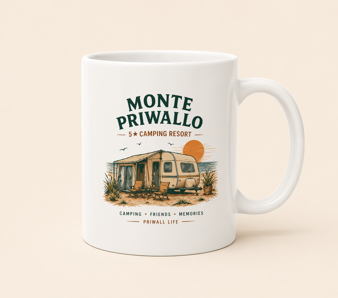 Camping Tasse Ostsee – Monte Priwallo Vanlife Mug – Priwall Vibes