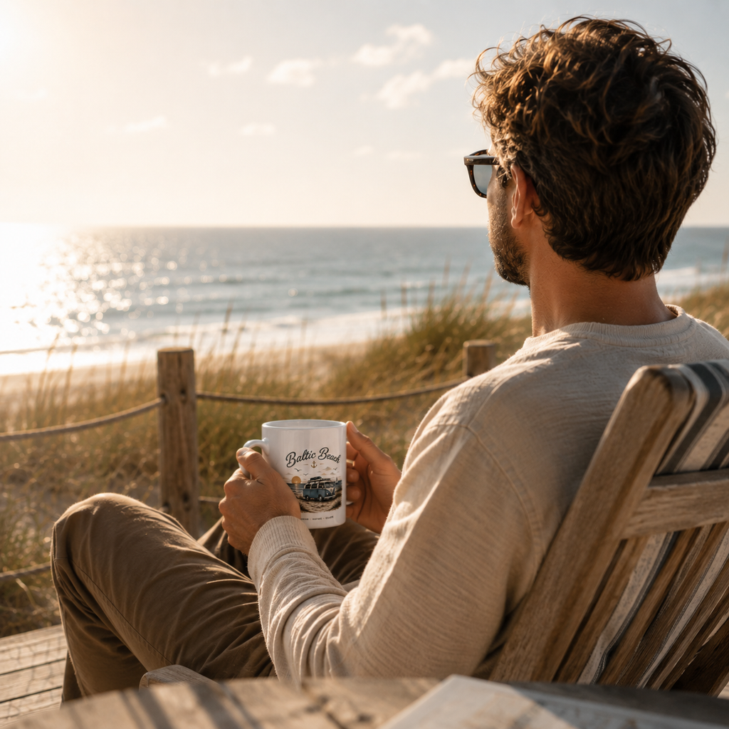 Baltic Beach Kaffeetasse – Maritime Ostsee Tasse