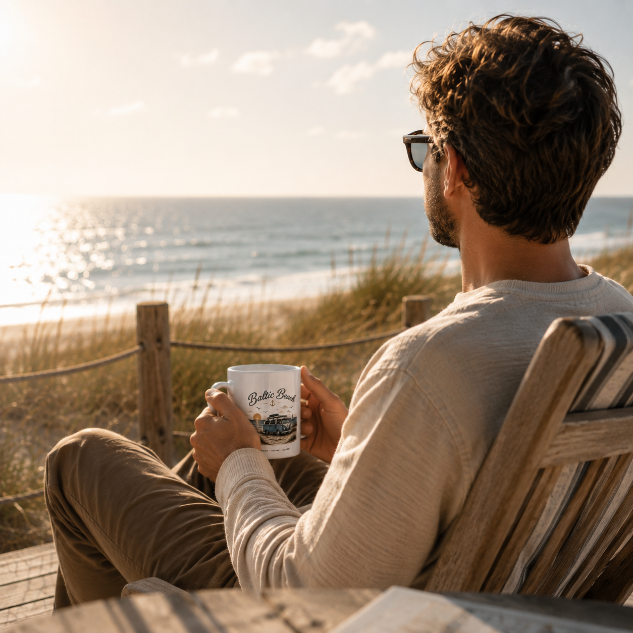 Baltic Beach Kaffeetasse – Maritime Ostsee Tasse
