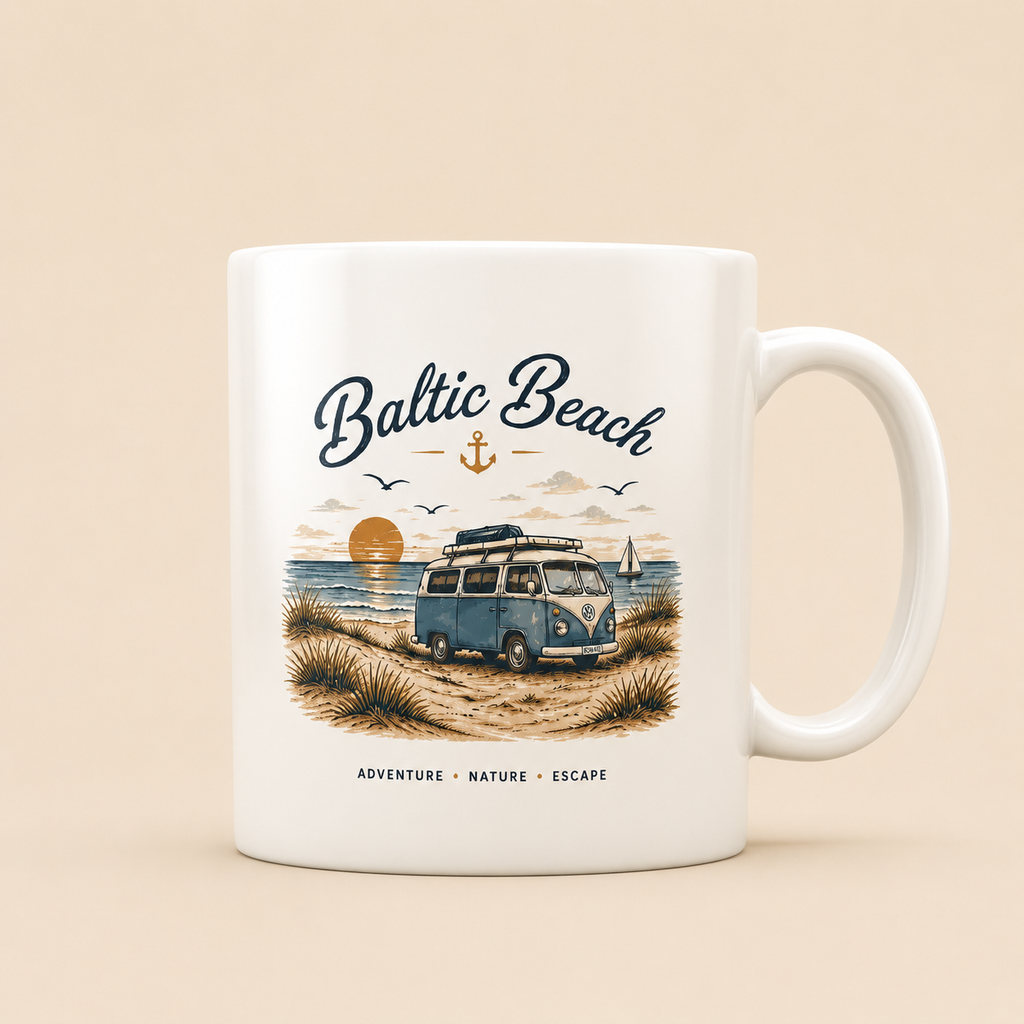 Baltic Beach Kaffeetasse – Maritime Ostsee Tasse