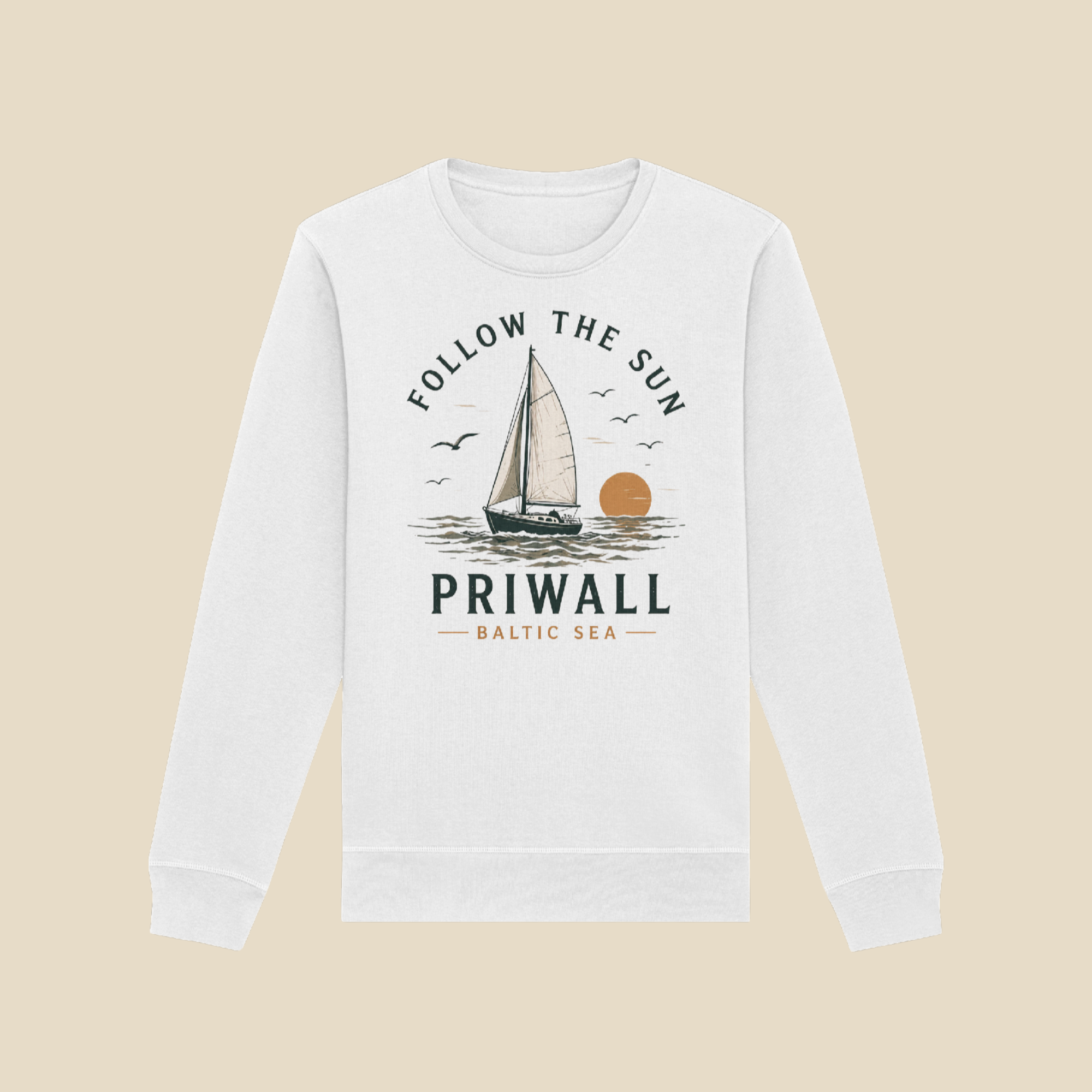 Follow the Sun Sweatshirt – Priwall Ostsee Edition