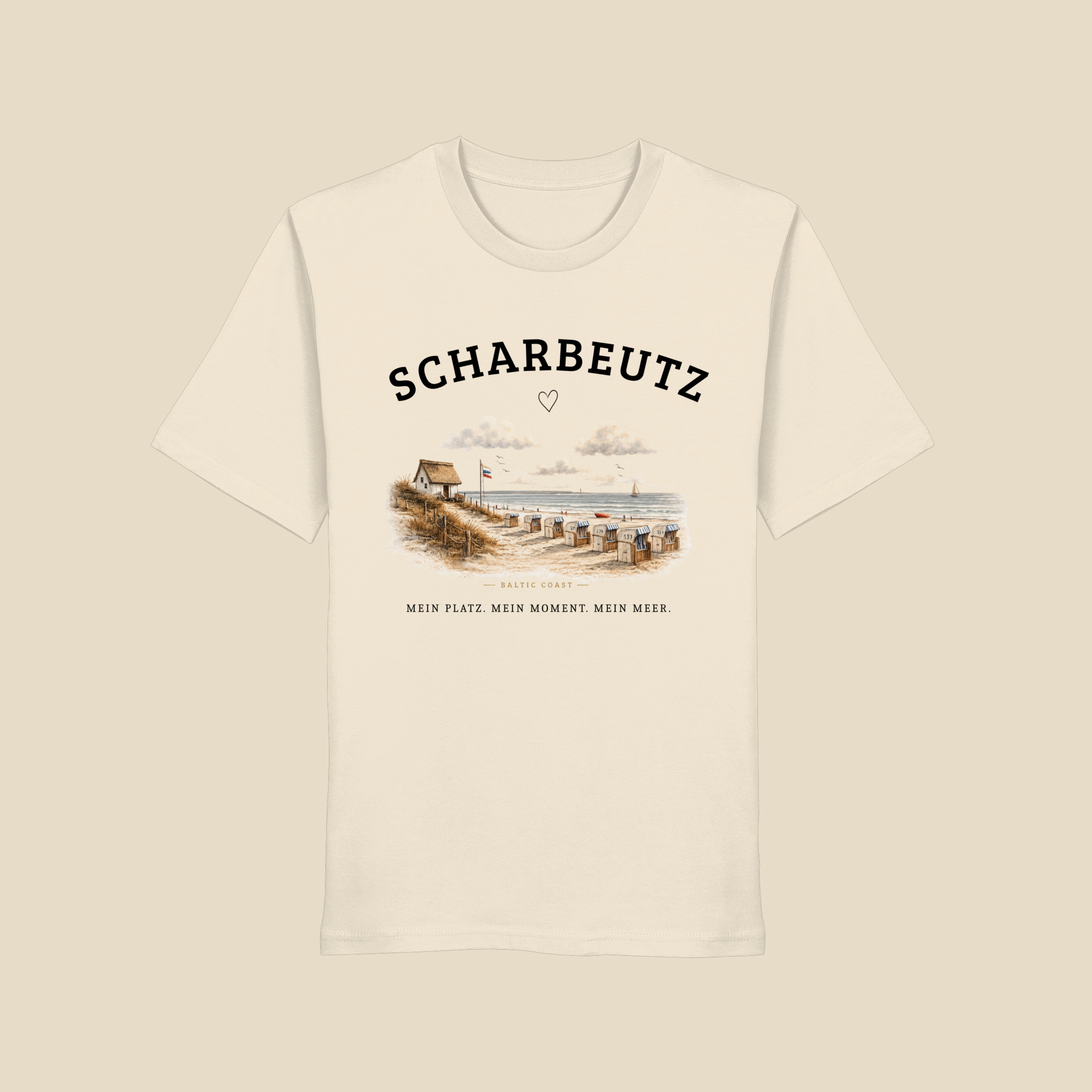 Scharbeutz Ostsee Shirt – Strandhaus am Meer – Bio T-Shirt Unisex