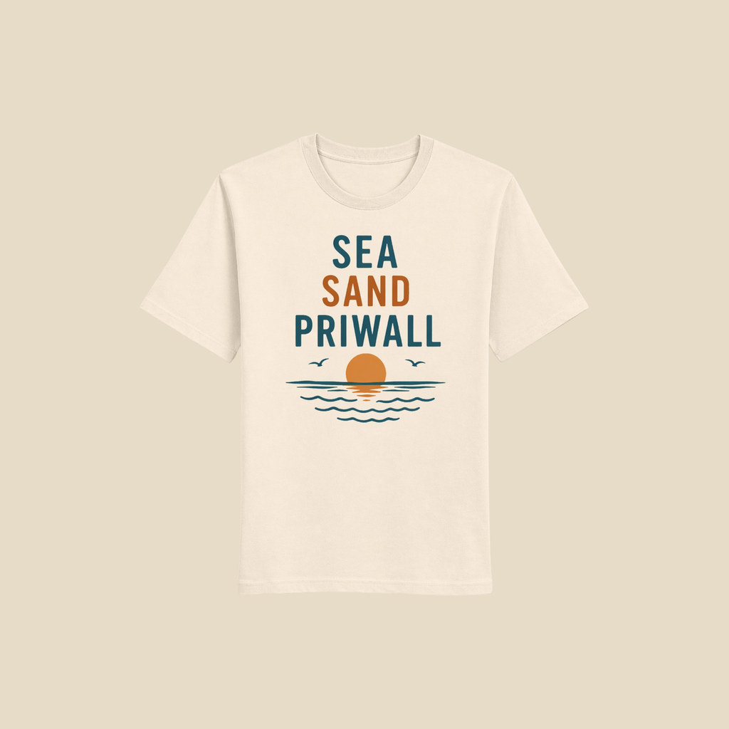 Priwall Vibes Shirt – Sea Sand Baltic Coast – Ostsee T-Shirt Unisex