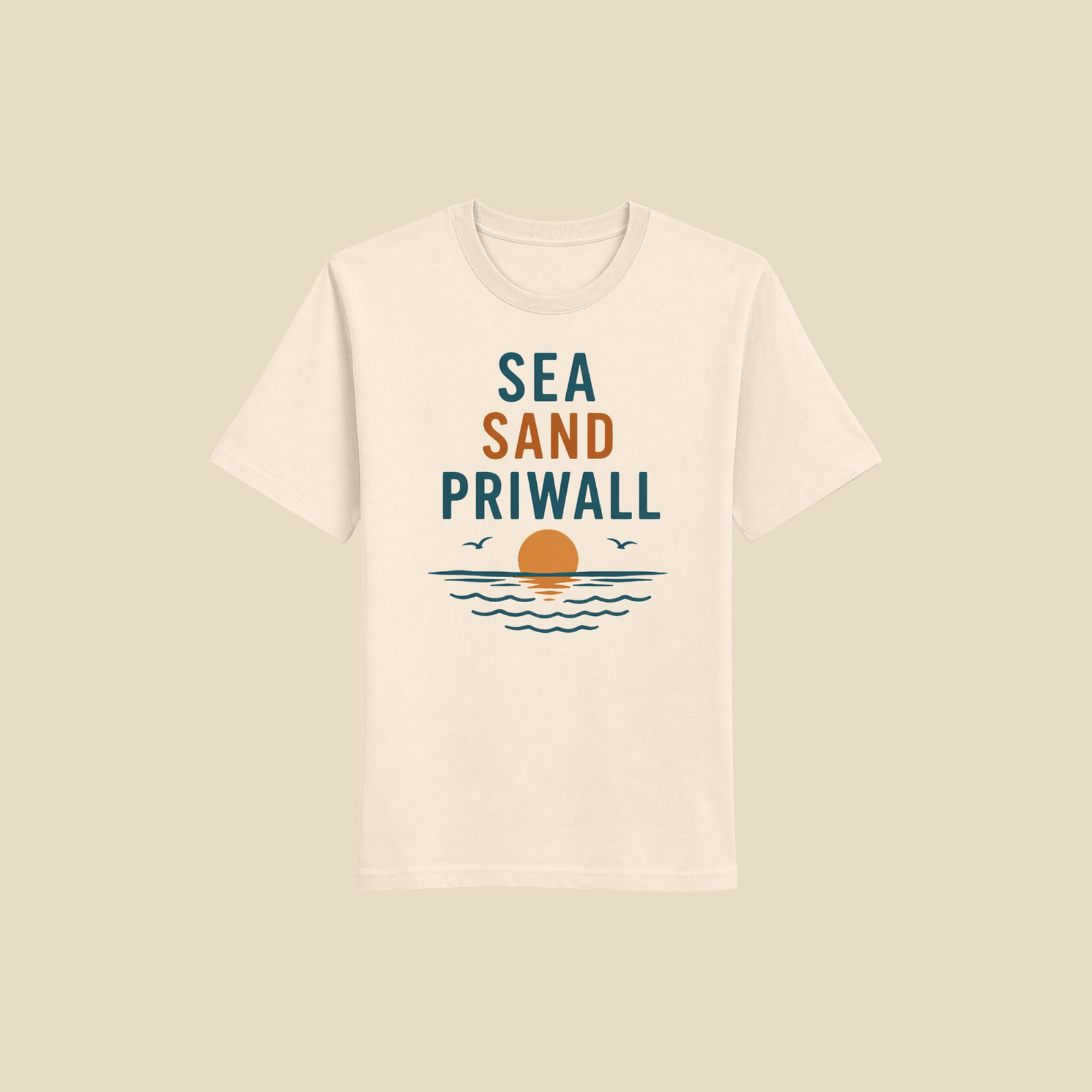 Priwall Vibes Shirt – Sea Sand Baltic Coast – Ostsee T-Shirt Unisex