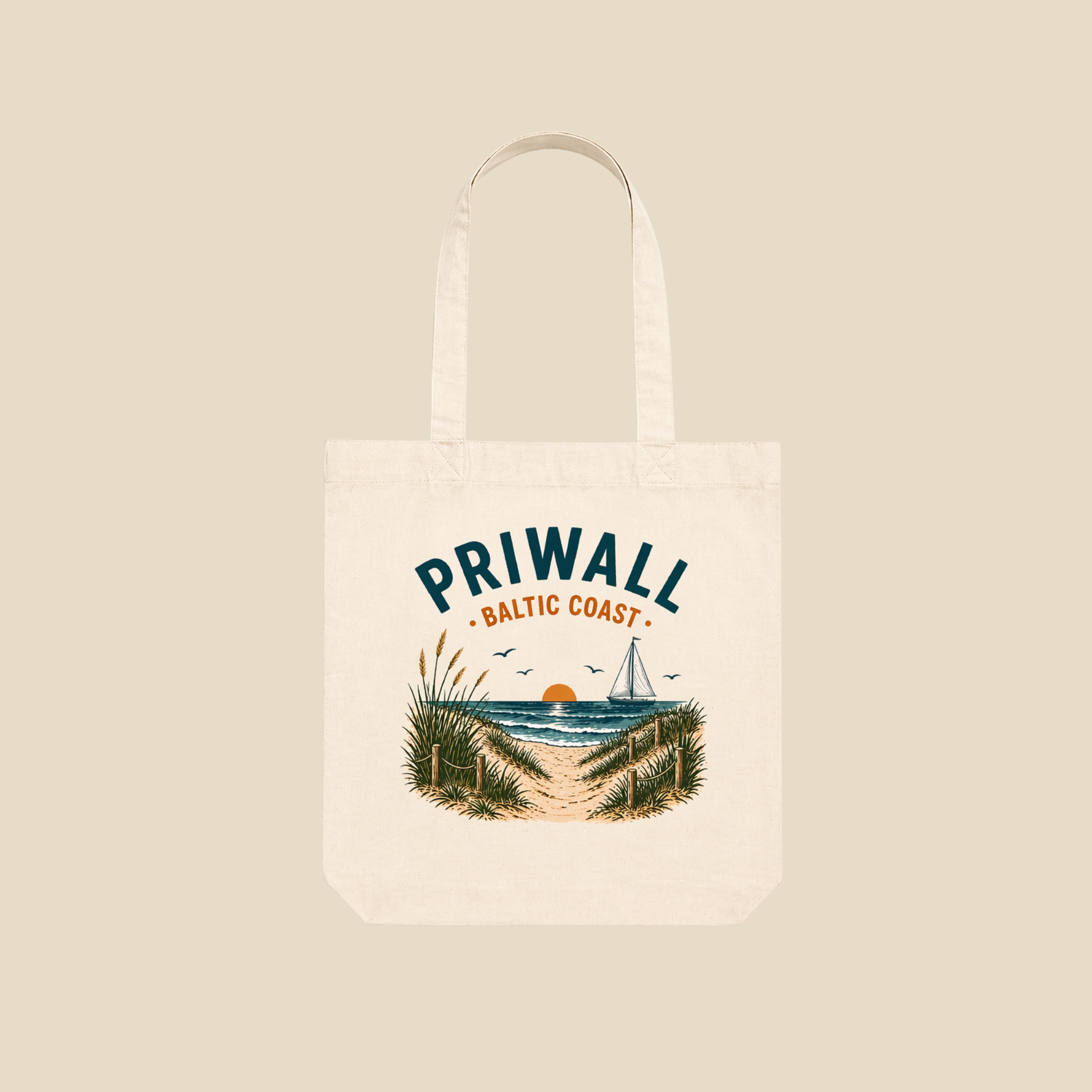 Tote Bag Ostsee – Priwall Vibes Stofftasche – Baltic Coast Shopper