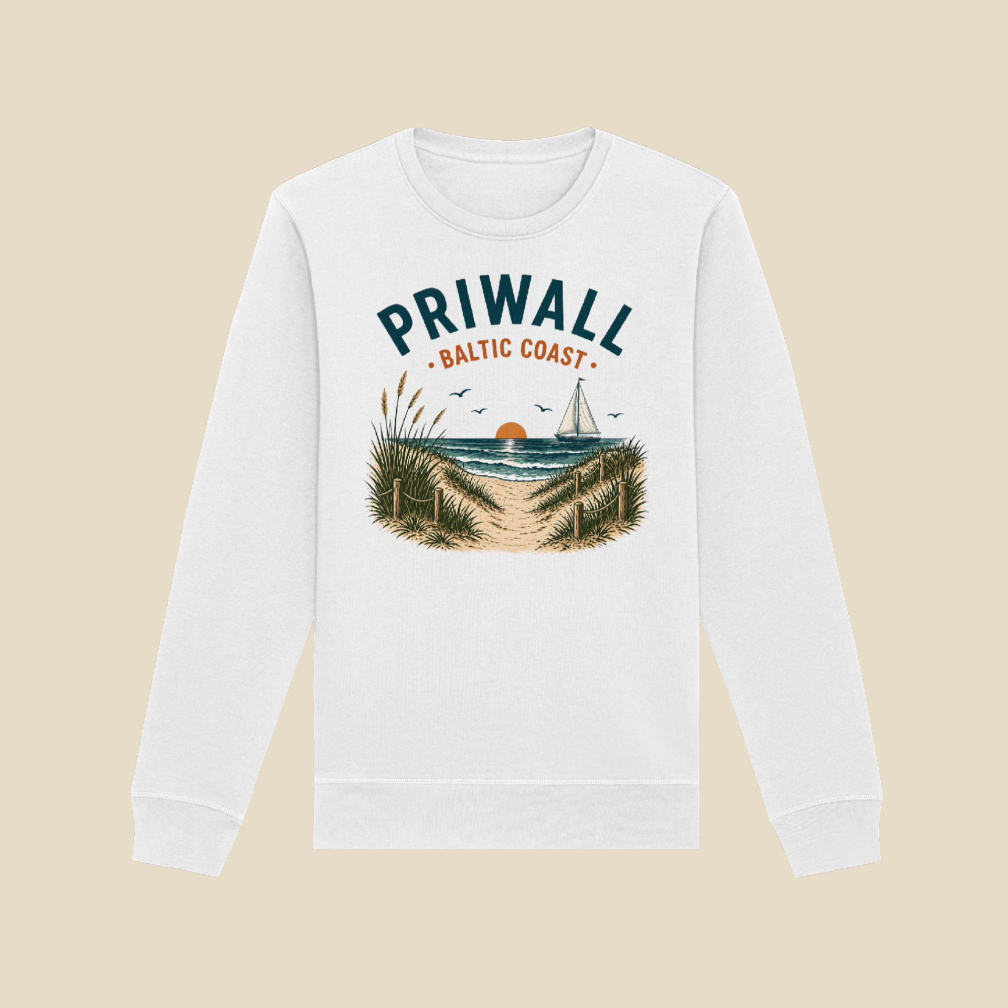Priwall Vibes Sweatshirt – Baltic Coast Edition