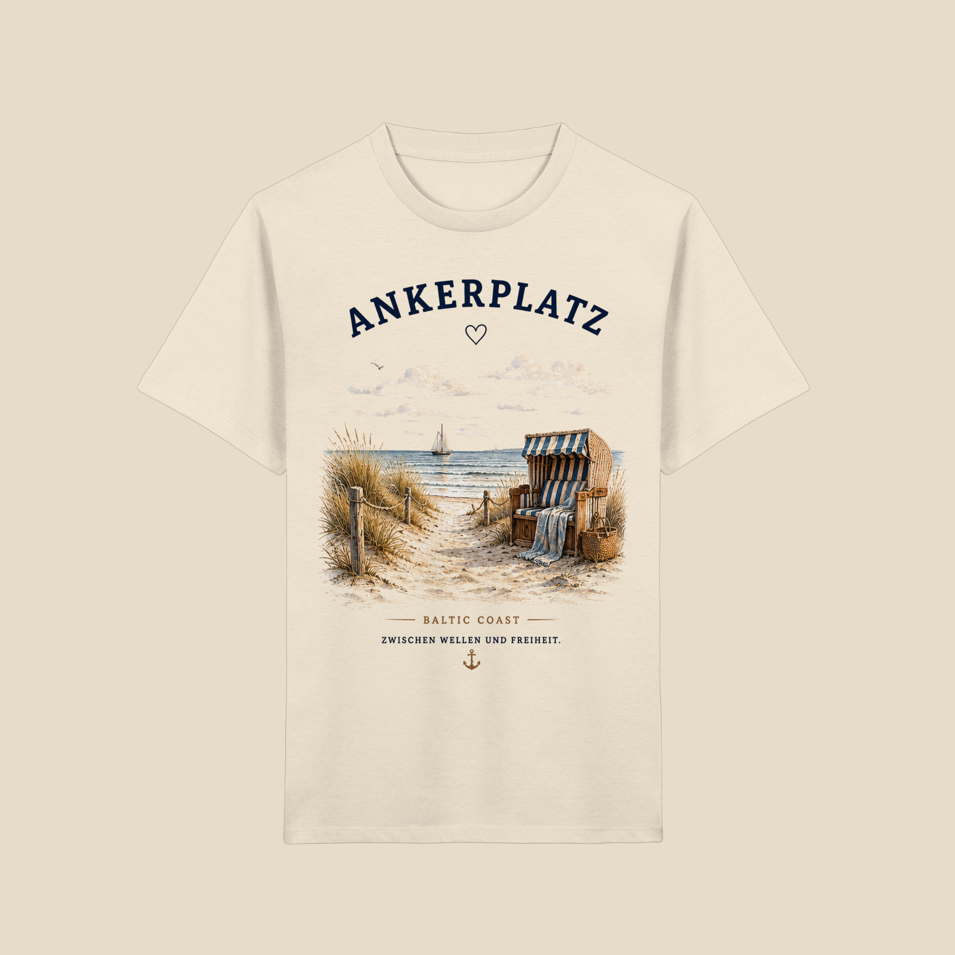 Ankerplatz Ostsee Shirt – Küstengefühl Organic T-Shirt Unisex