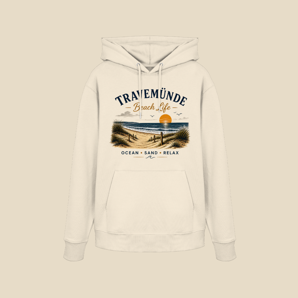 Travemünde Beach Life – Organic Hoodie