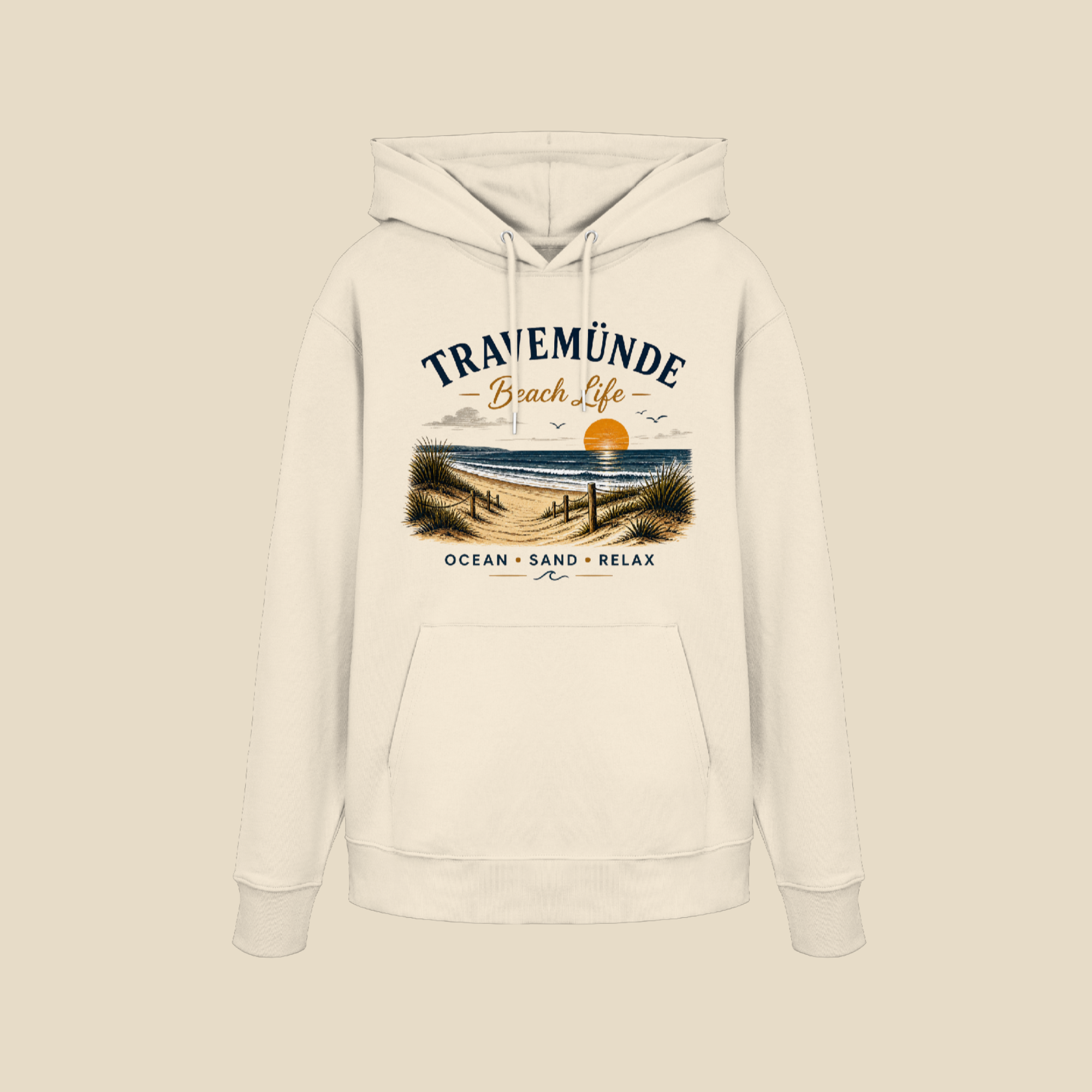 Travemünde Beach Life – Organic Hoodie