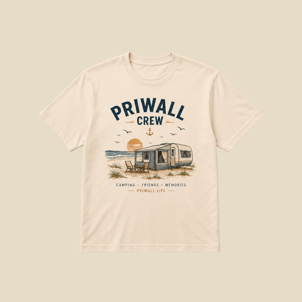Priwall Crew T-Shirt – Ostsee Shirt – Organic Unisex Baumwolle