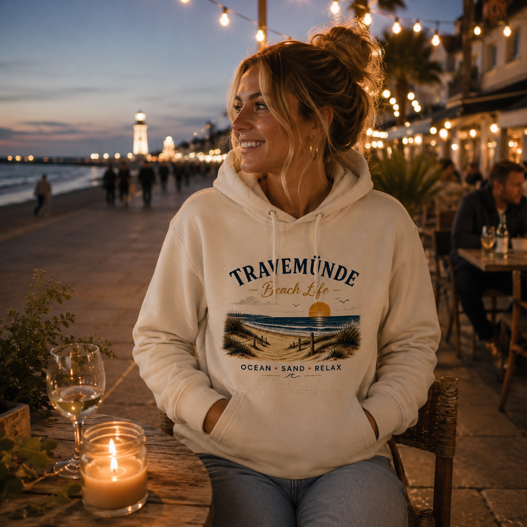 Travemünde Beach Life – Organic Hoodie