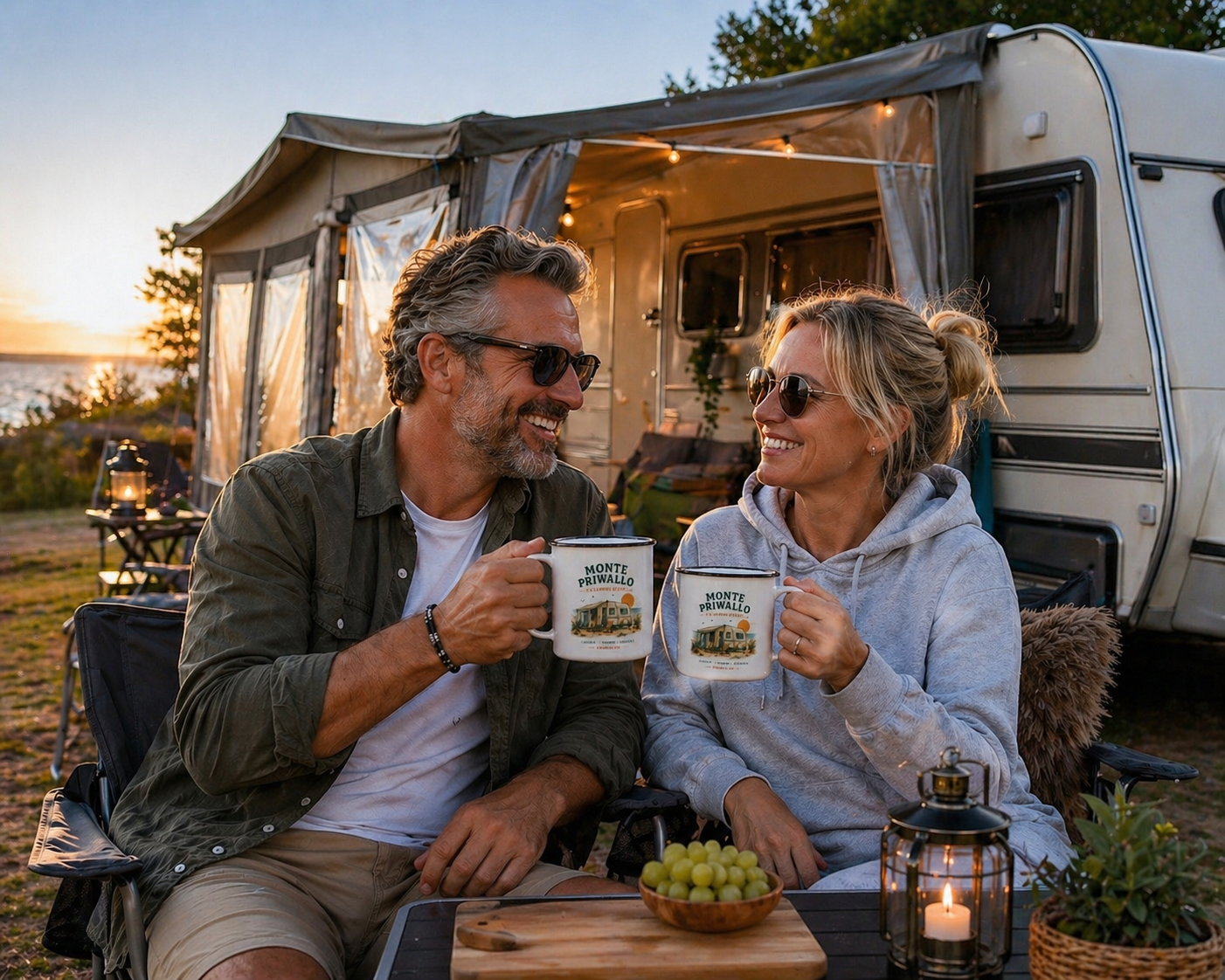 Emaille Camping Tasse Ostsee – Monte Priwallo Vanlife Mug – Priwall Vibes