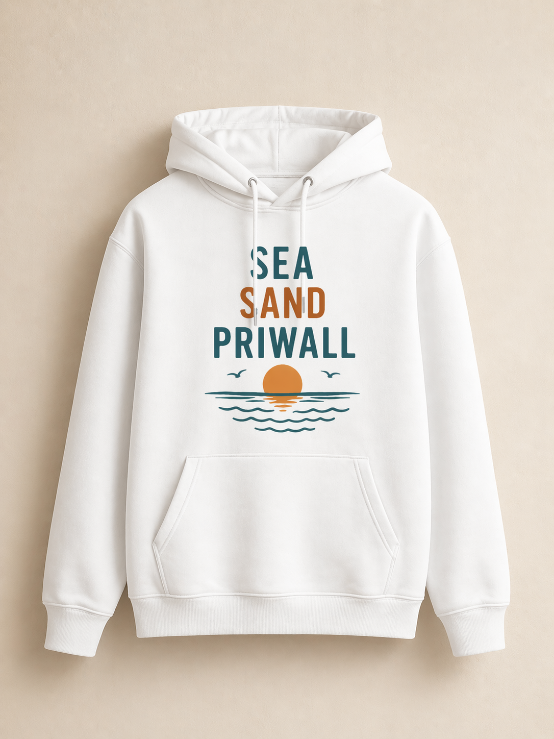 Priwall Vibes Hoodie – Sea Sand Baltic Coast – Ostsee Hoodie Unisex