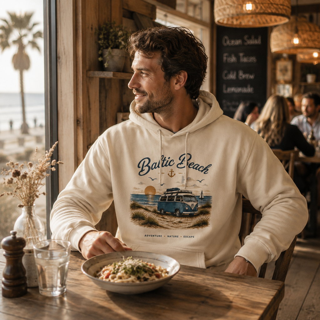 Baltic Beach Organic Hoodie – Maritime Ostsee Vibes