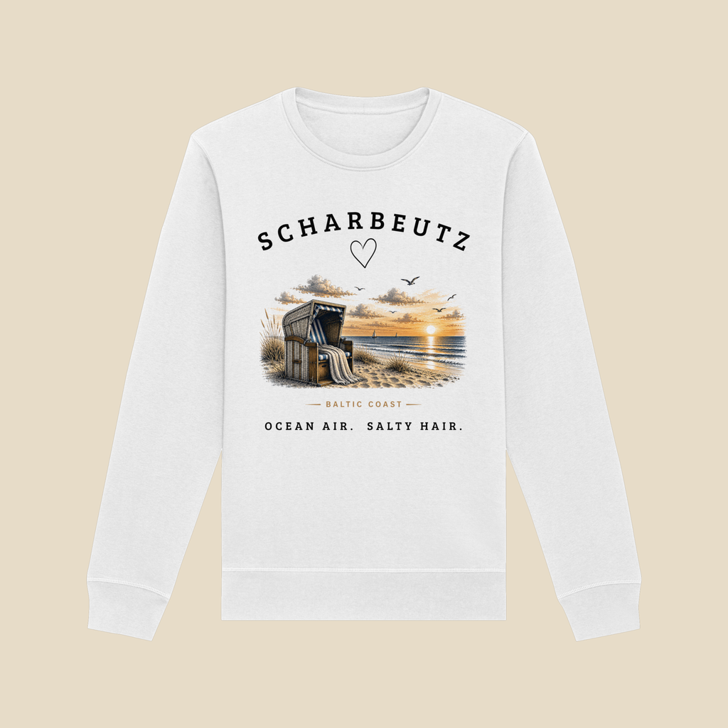 Scharbeutz Ostsee Sweatshirt – Strandkorb Sonnenuntergang