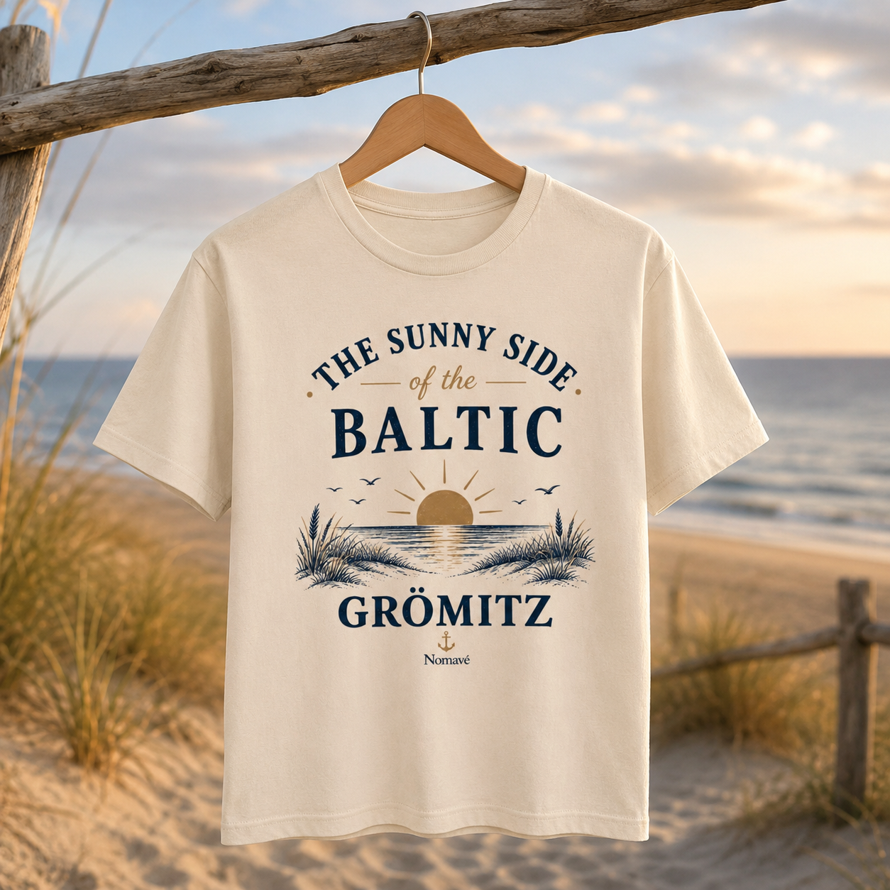 Grömitz - The Sunny Side - Sonnenseite Ostsee Bio T - Shirt