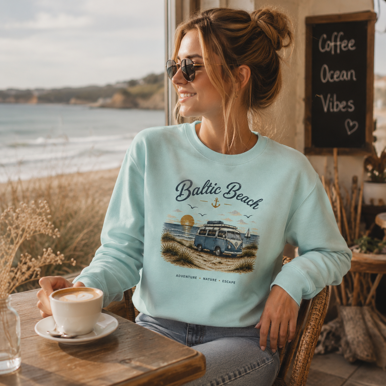 Baltic Beach Organic Sweatshirt – Maritime Ostsee Vibes