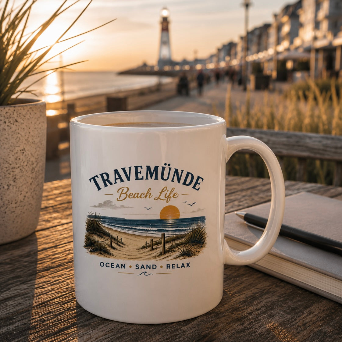 Travemünde Beach Life – Tasse glossy