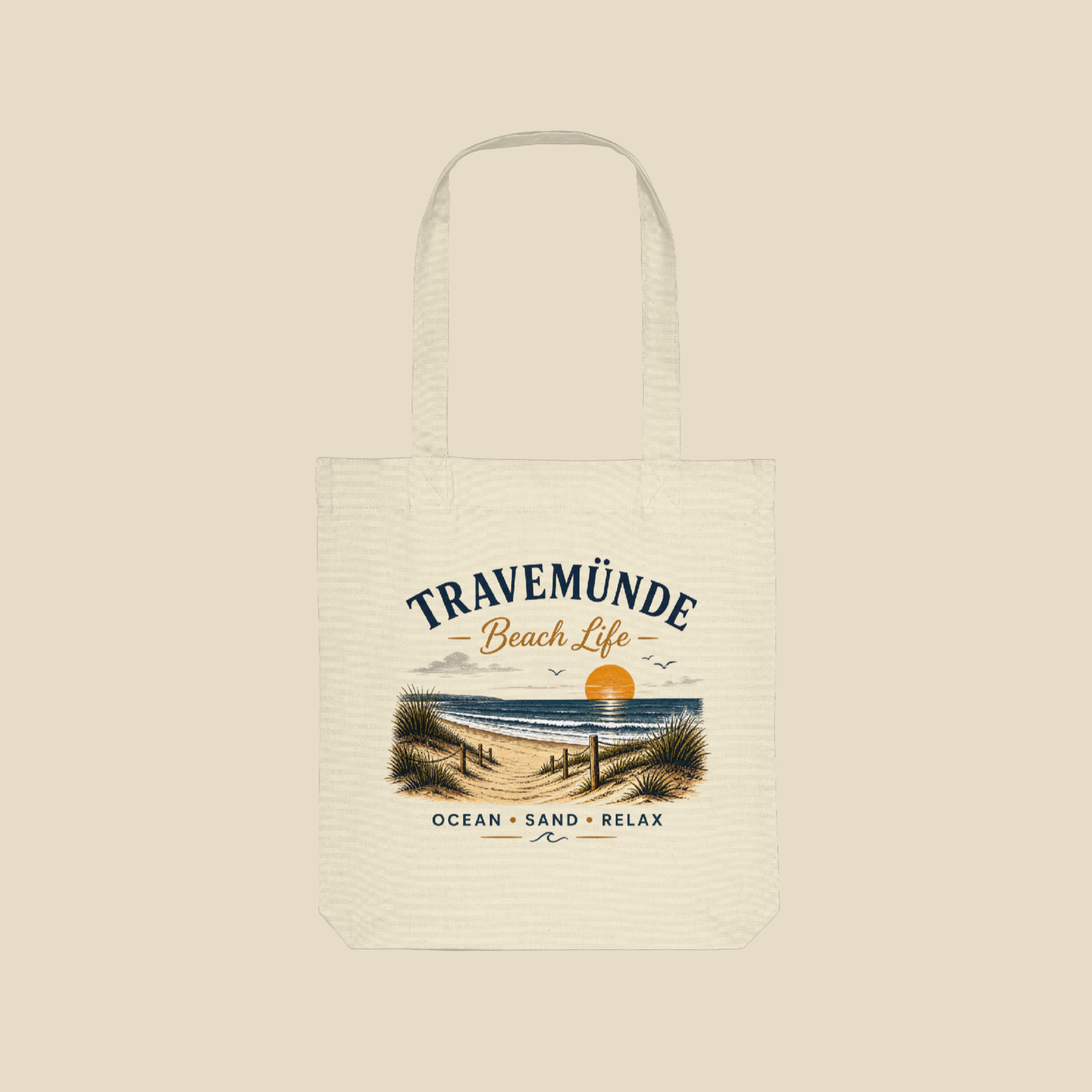 Travemünde Beach Life – Organic Tote-Bag