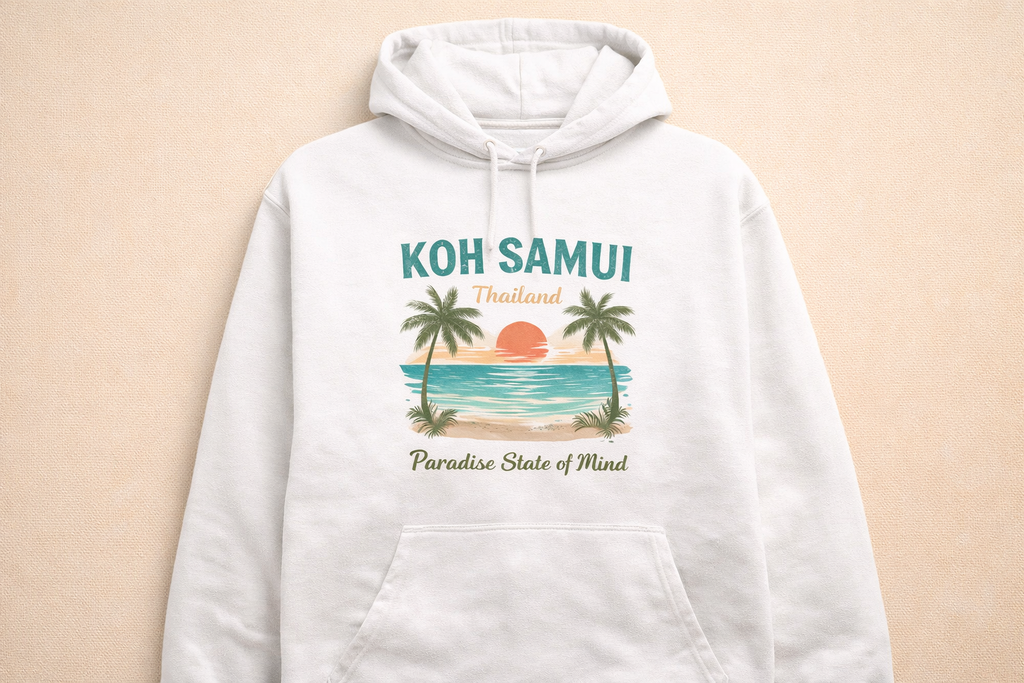 🌴 Koh Samui Vibes Hoodie – Dein Thailand Moment zum Anziehen