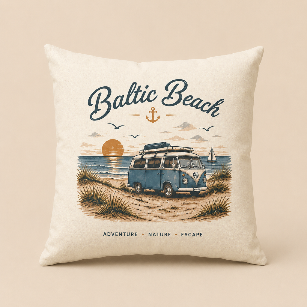 Baltic Beach Dekokissen – Maritime Ostsee Vibes 40x40