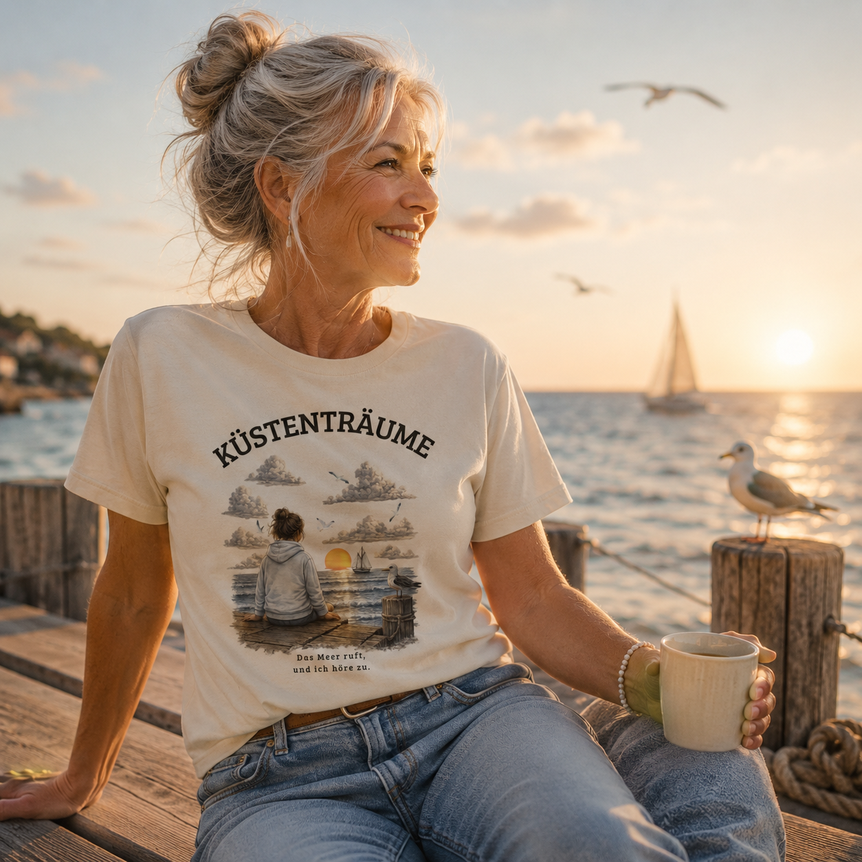 Küstenträume – Emotionales Bio-T-Shirt