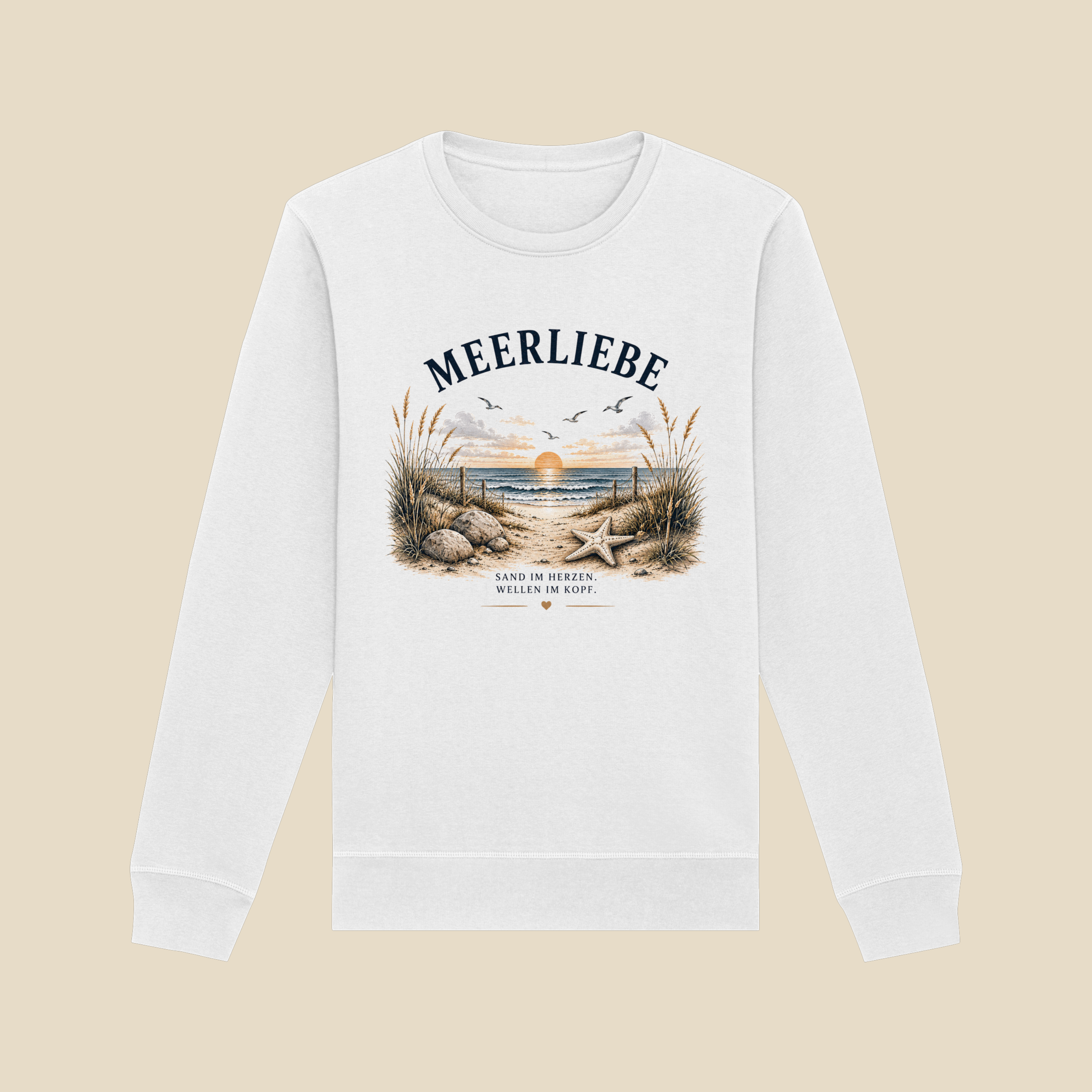 Meerliebe Sweatshirt – Küstengefühl Sea & Soul – Organic Unisex Pullover