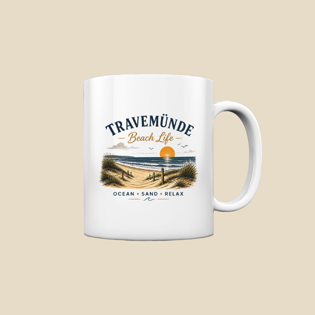 Travemünde Beach Life – Tasse glossy
