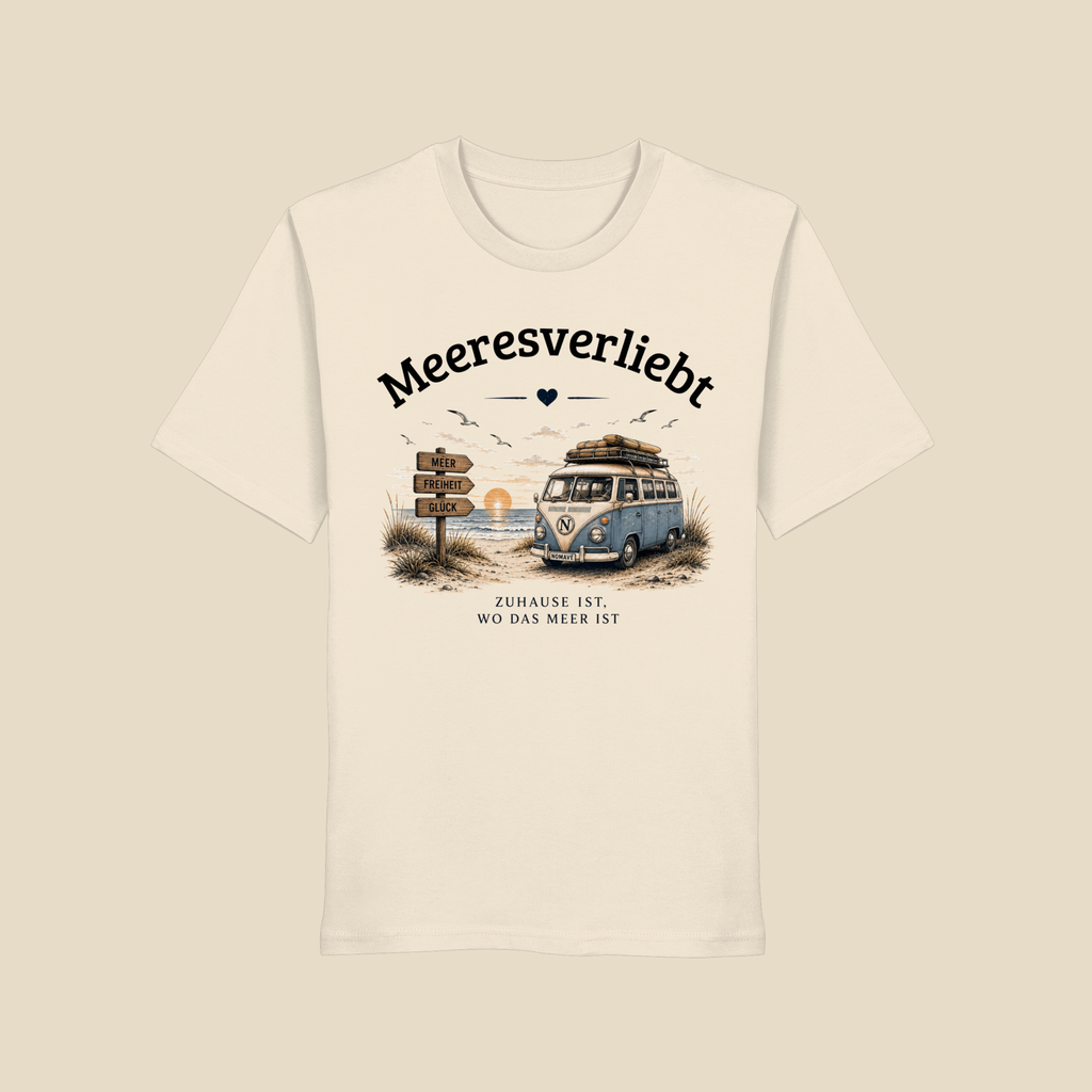 Meeresverliebt Kinder Shirt Bulli Vanlife Camping – Küstengefühl Kids Bio T-Shirt