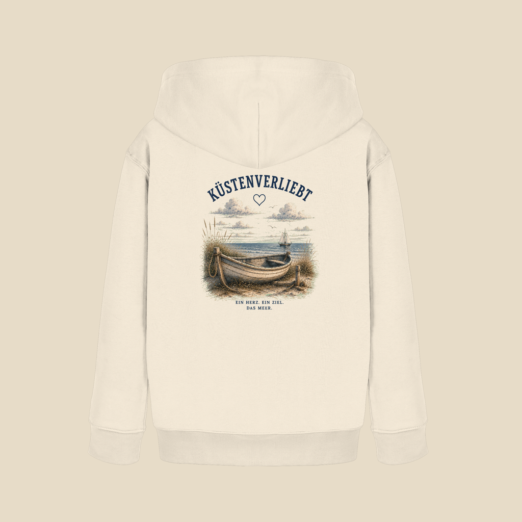 Küstenverliebt Kinder Hoodie – Zuhause ist, wo das Meer ist | Küstengefühl Kids Hoodie