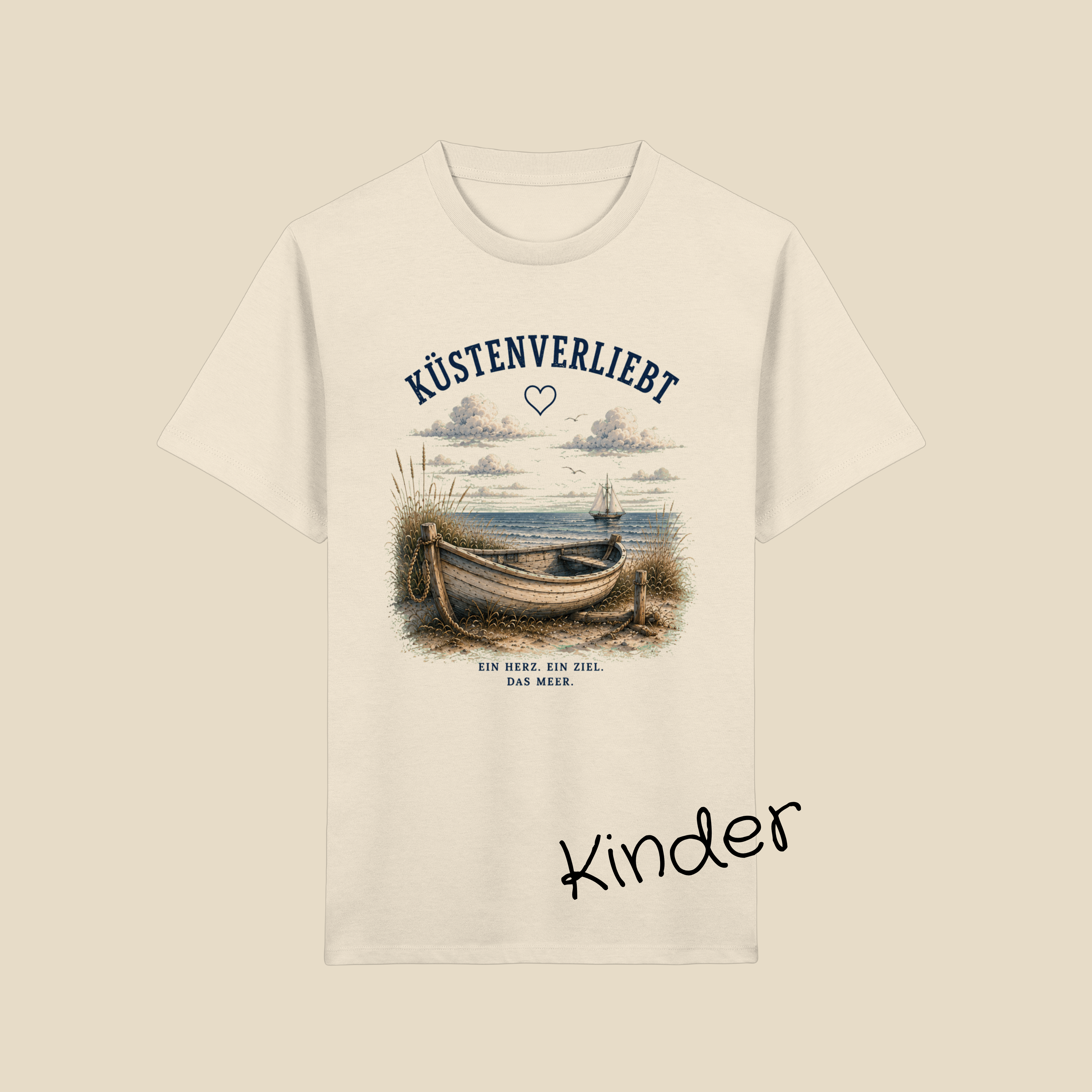Küstenverliebt Kinder T-Shirt – Zuhause ist, wo das Meer ist | Küstengefühl Kids Shirt