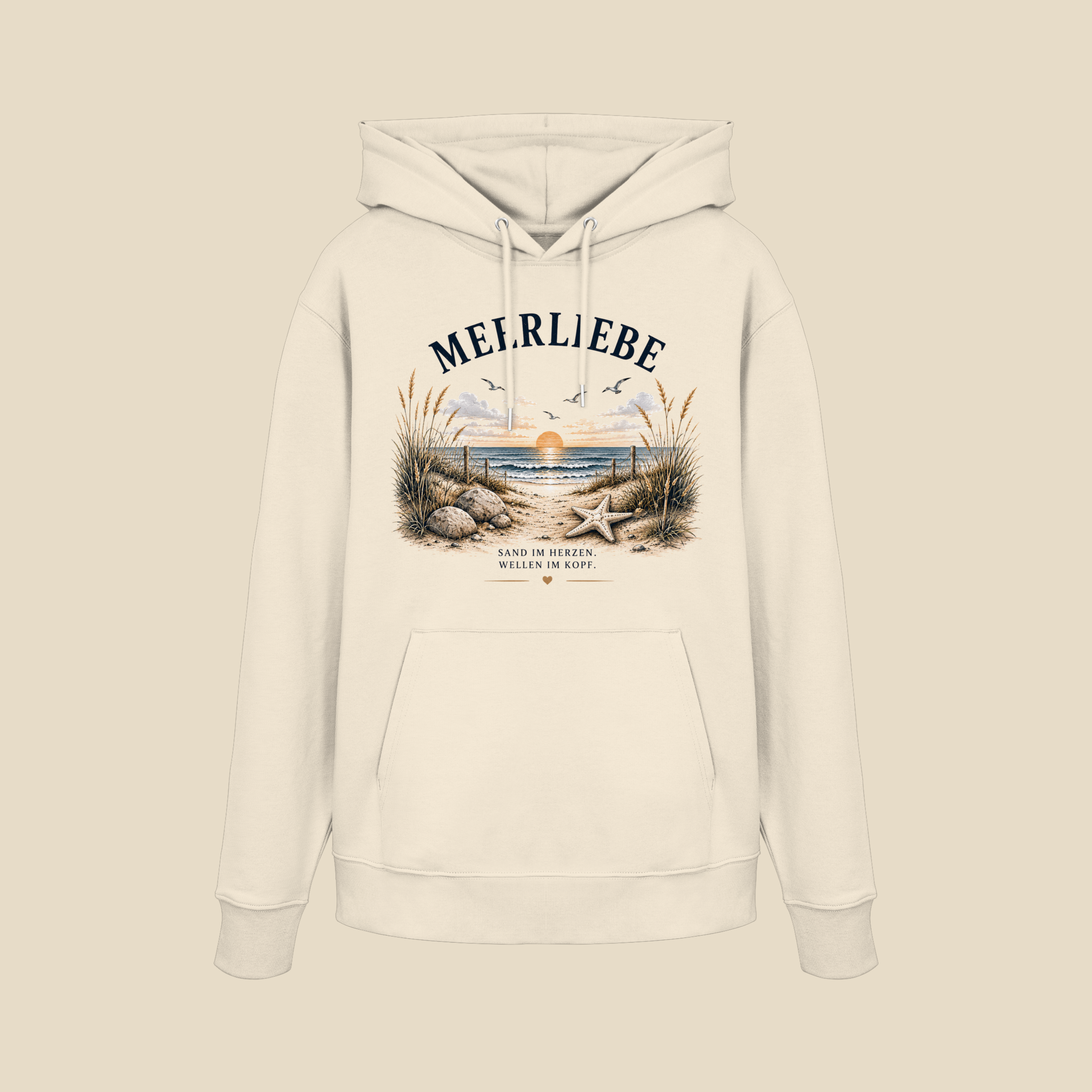 Meerliebe Hoodie – Küstengefühl Sea & Soul – Bio Hoodie Unisex
