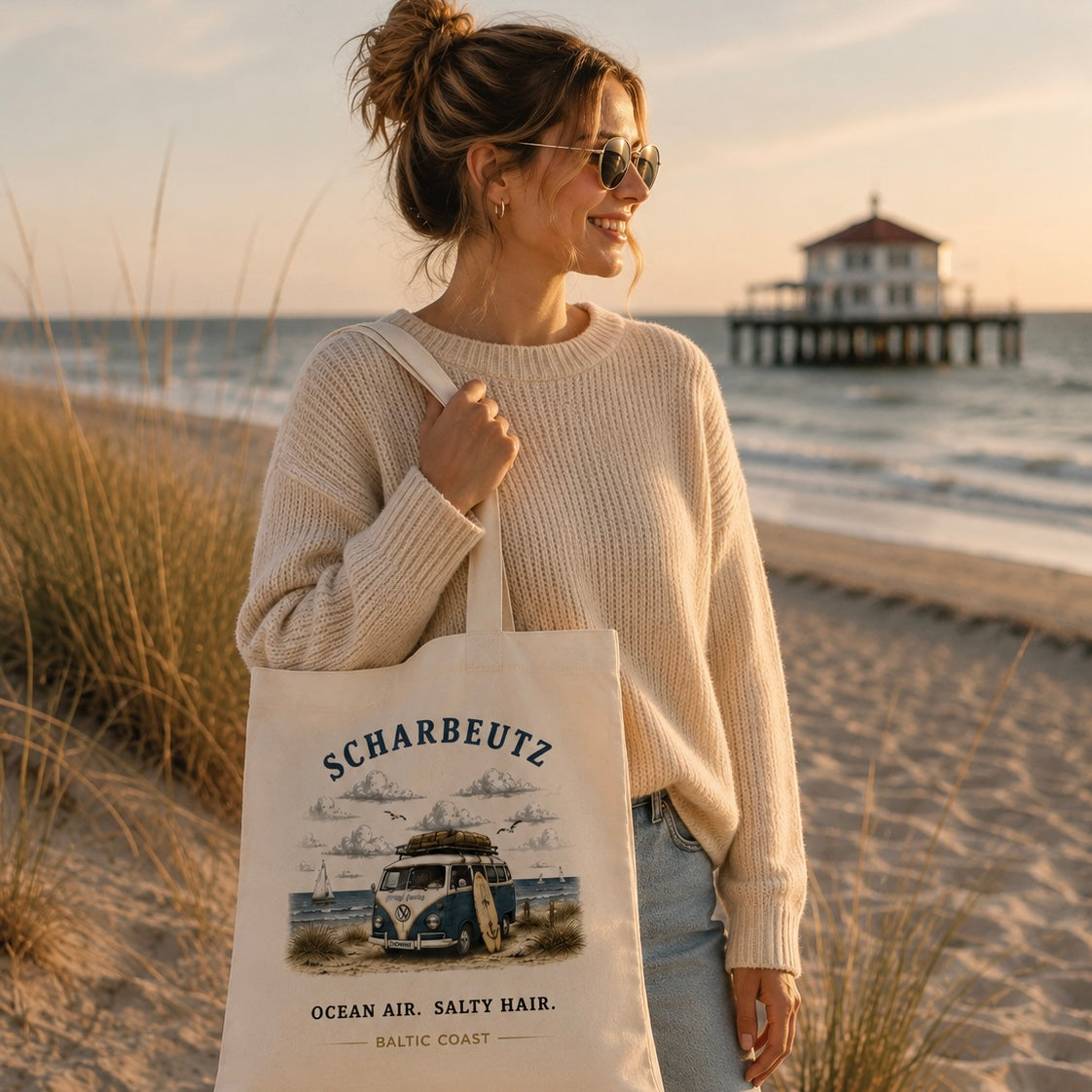 Scharbeutz Stofftasche Ostsee – Beach & Breeze Shopper