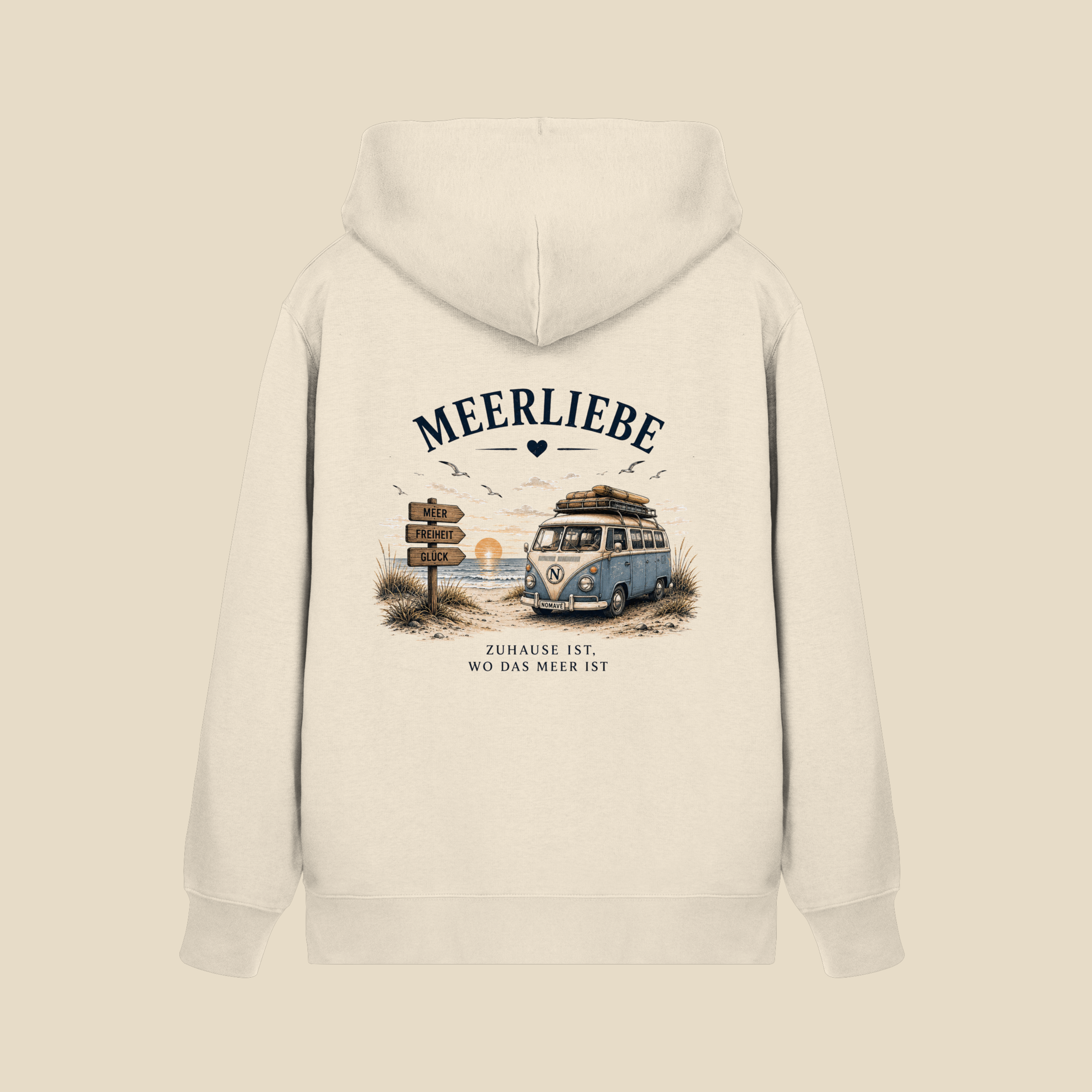 Meerliebe Vanlife – Organic Zipper Hoodie