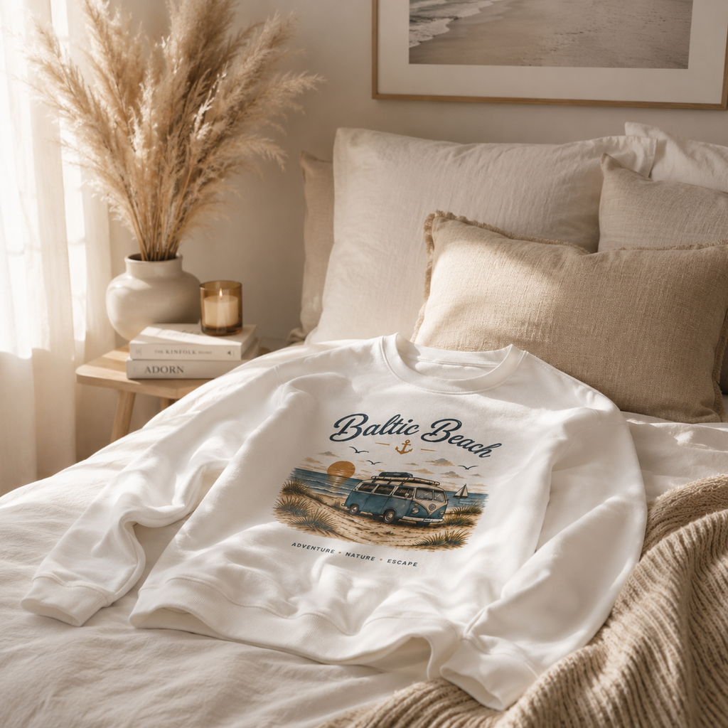 Baltic Beach Organic Sweatshirt – Maritime Ostsee Vibes
