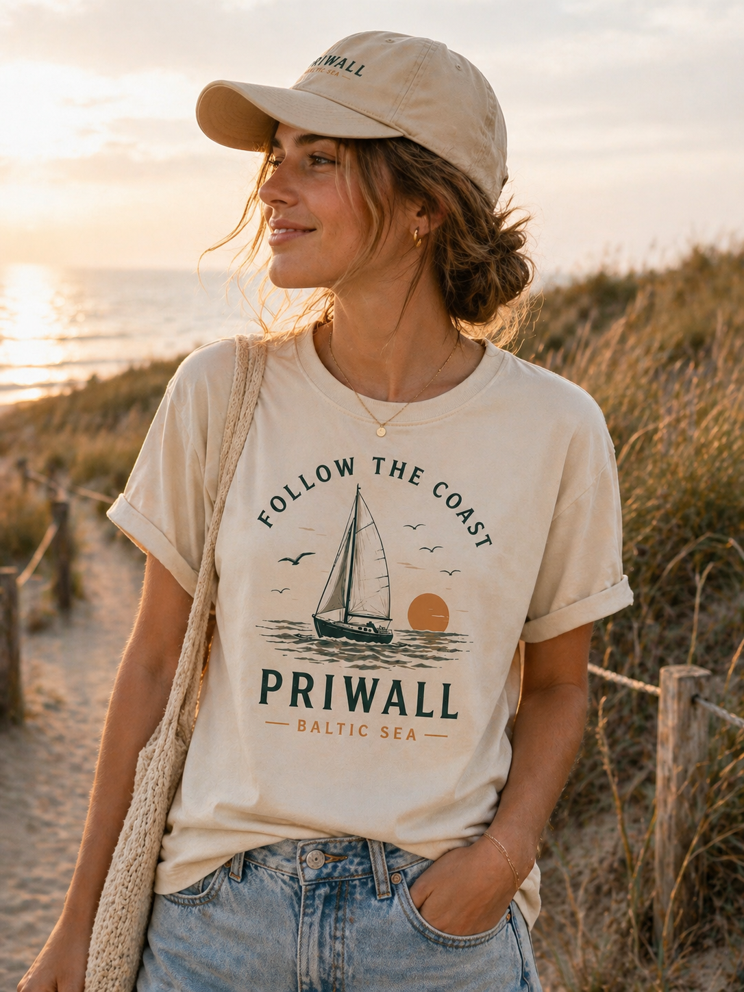 Follow the Sun T-Shirt – Ostsee Priwall – Baltic Coast Vibes