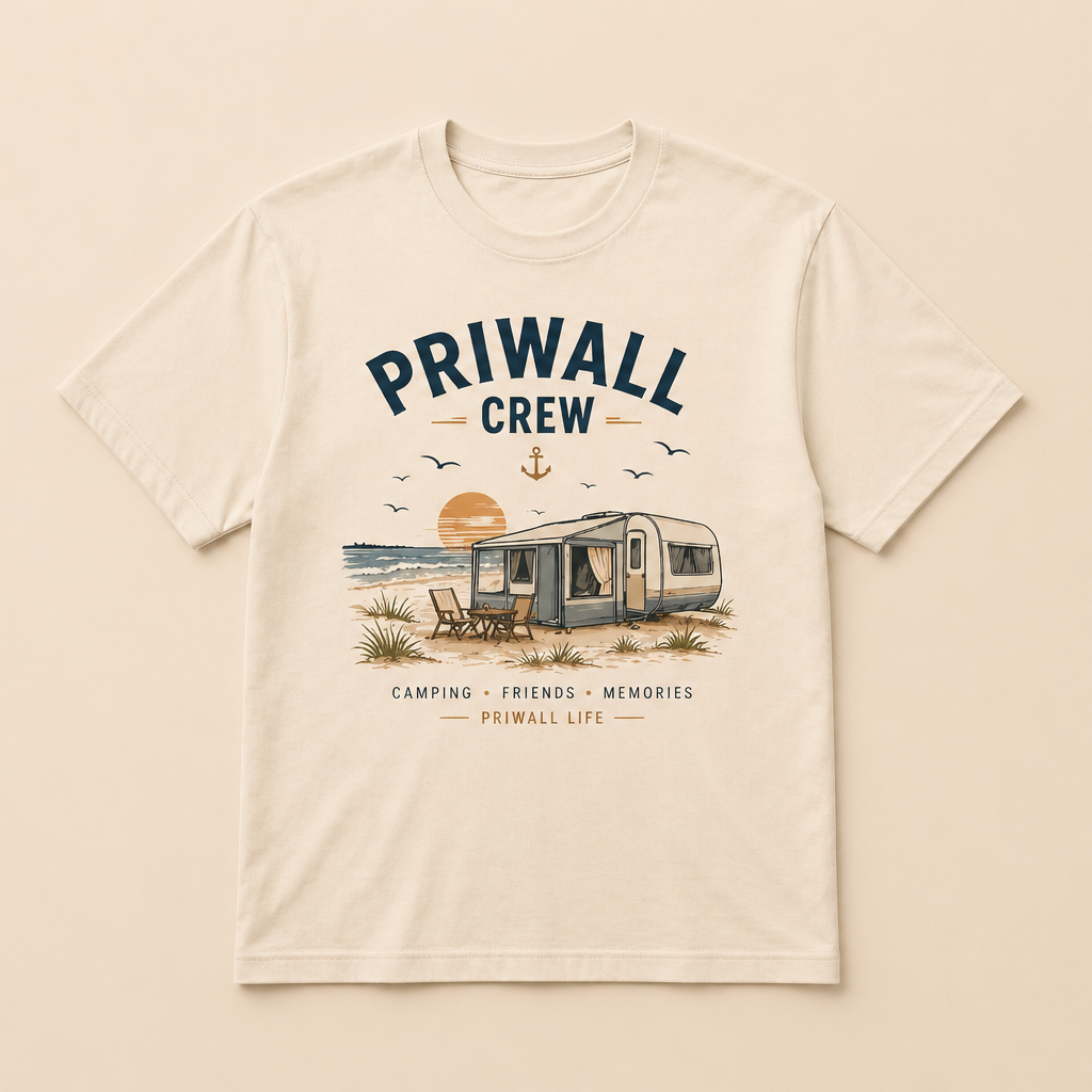 Priwall Crew T-Shirt – Ostsee Shirt – Organic Unisex Baumwolle