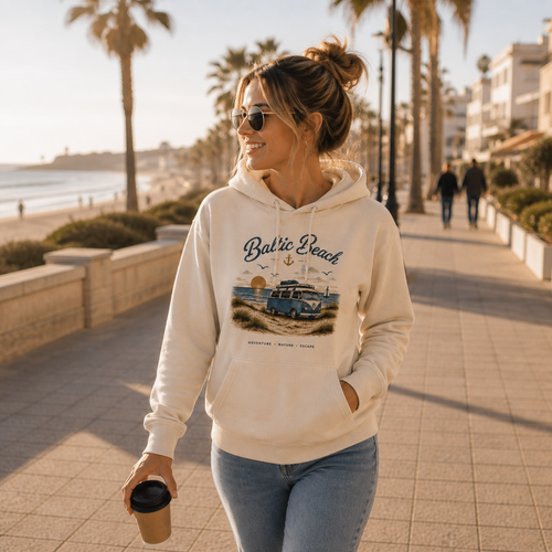 Baltic Beach Organic Hoodie – Maritime Ostsee Vibes