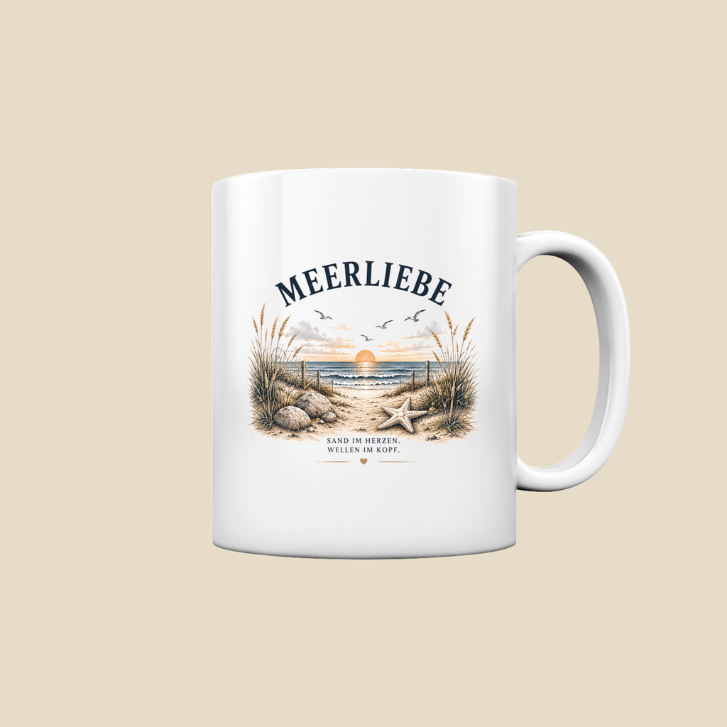 Meerliebe Tasse – Küstengefühl Sea & Soul – Keramikbecher 330 ml
