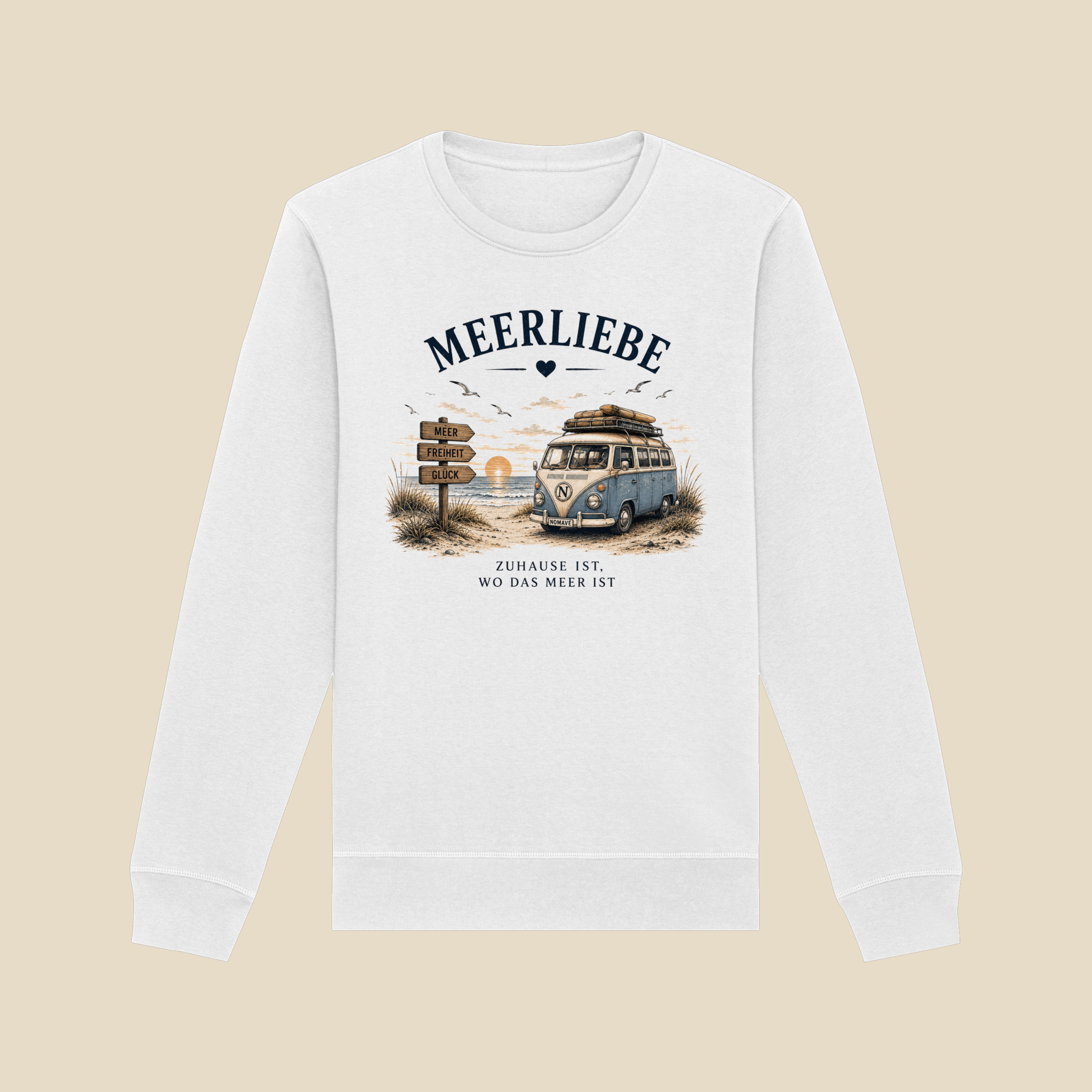 Meerliebe Vanlife – Organic Basic Unisex Sweatshirt