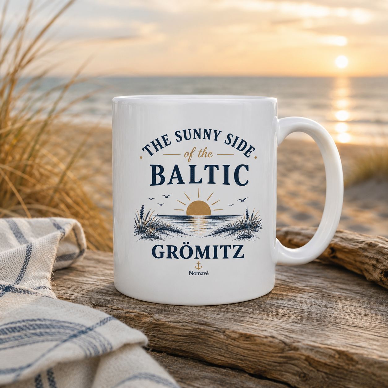 Grömitz - The Sunny Side - Sonnenseite Ostsee Tasse