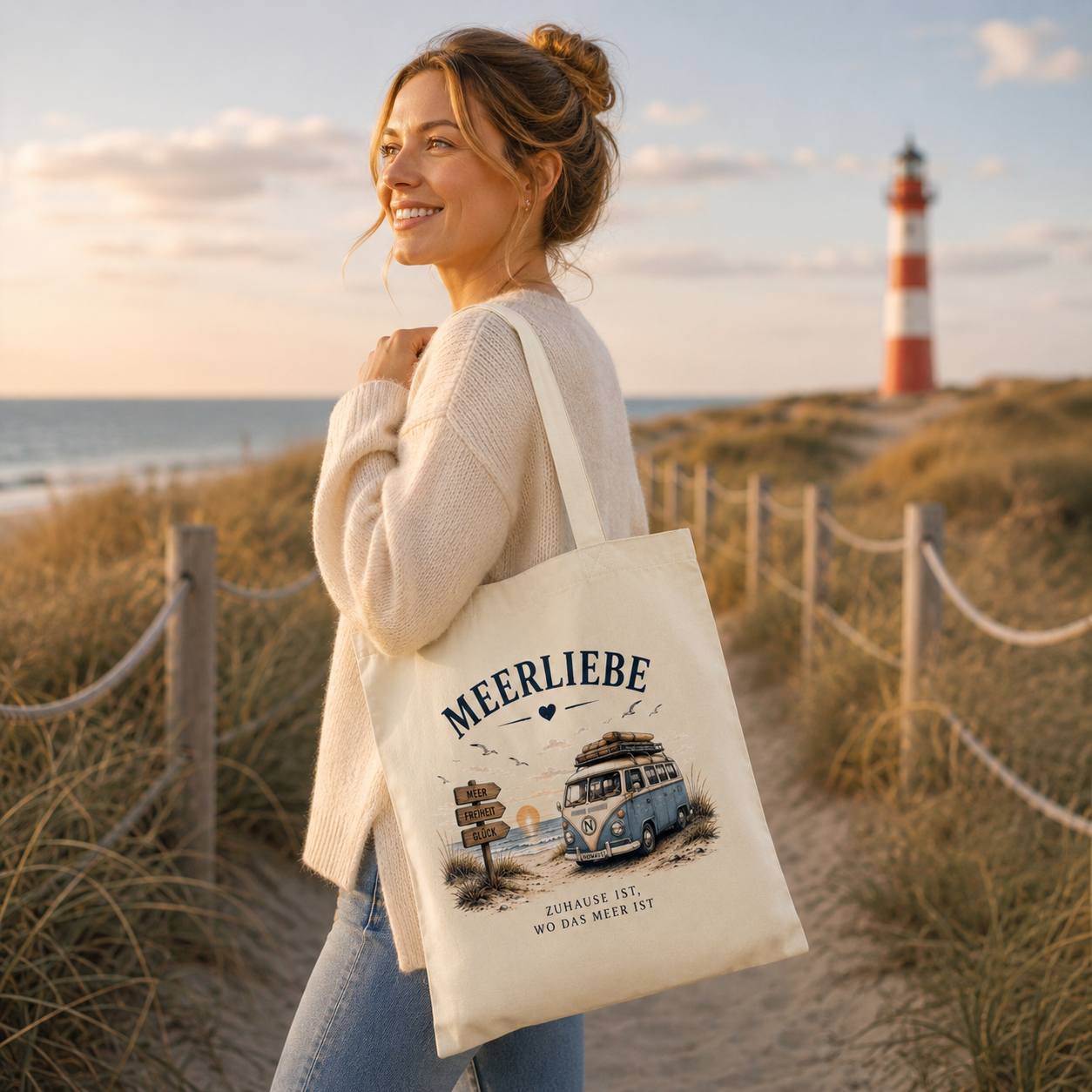 Meerliebe Vanlife – Organic Einkaufstasche