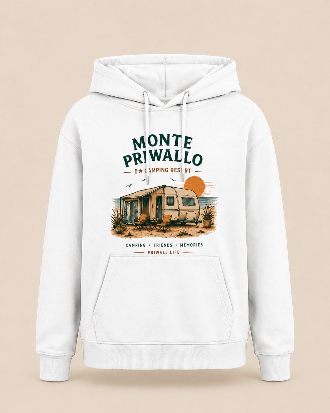Ostsee Hoodie – Camping Vanlife Hoodie Monte Priwallo – Priwall Vibes