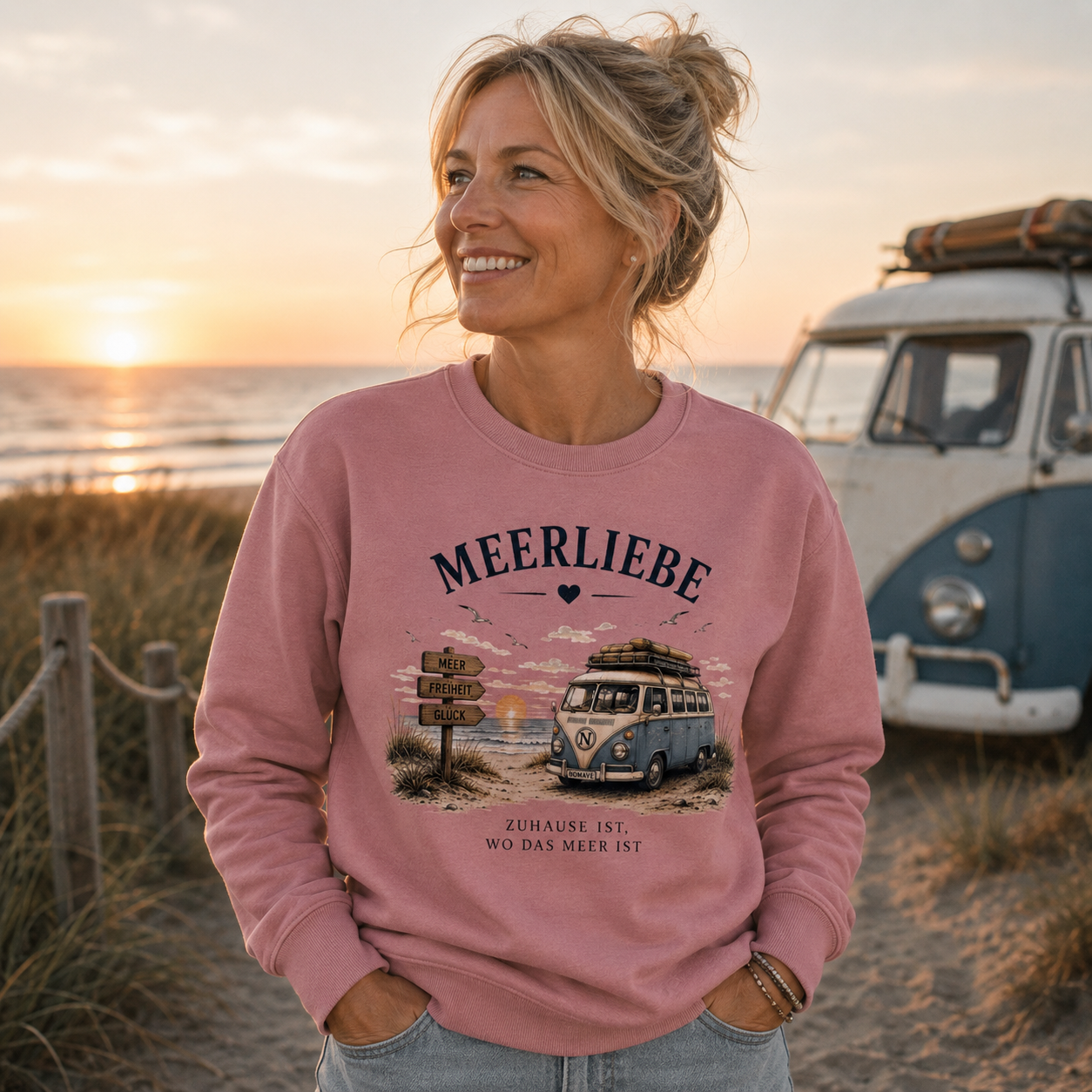 Meerliebe Vanlife – Organic Basic Unisex Sweatshirt