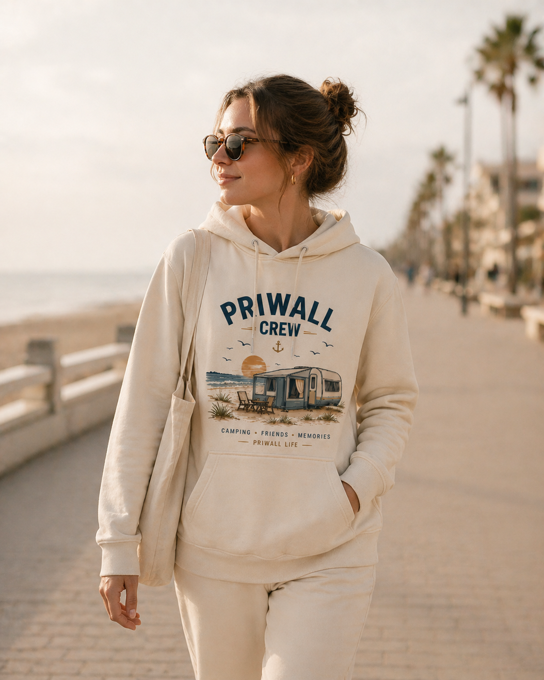 Priwall Crew Hoodie – Ostsee Hoodie – Organic Unisex Hoodie aus Bio Baumwolle