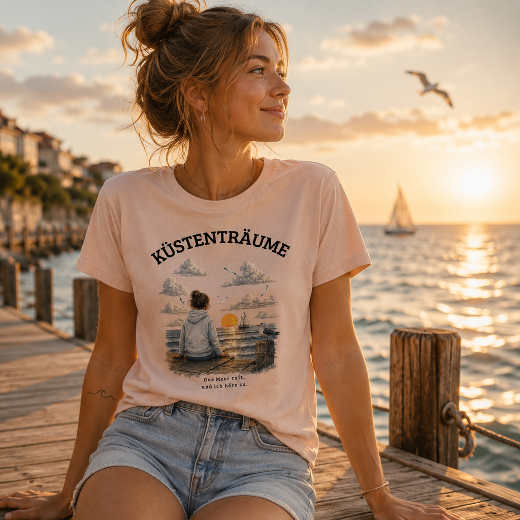 Küstenträume – Emotionales Bio-T-Shirt