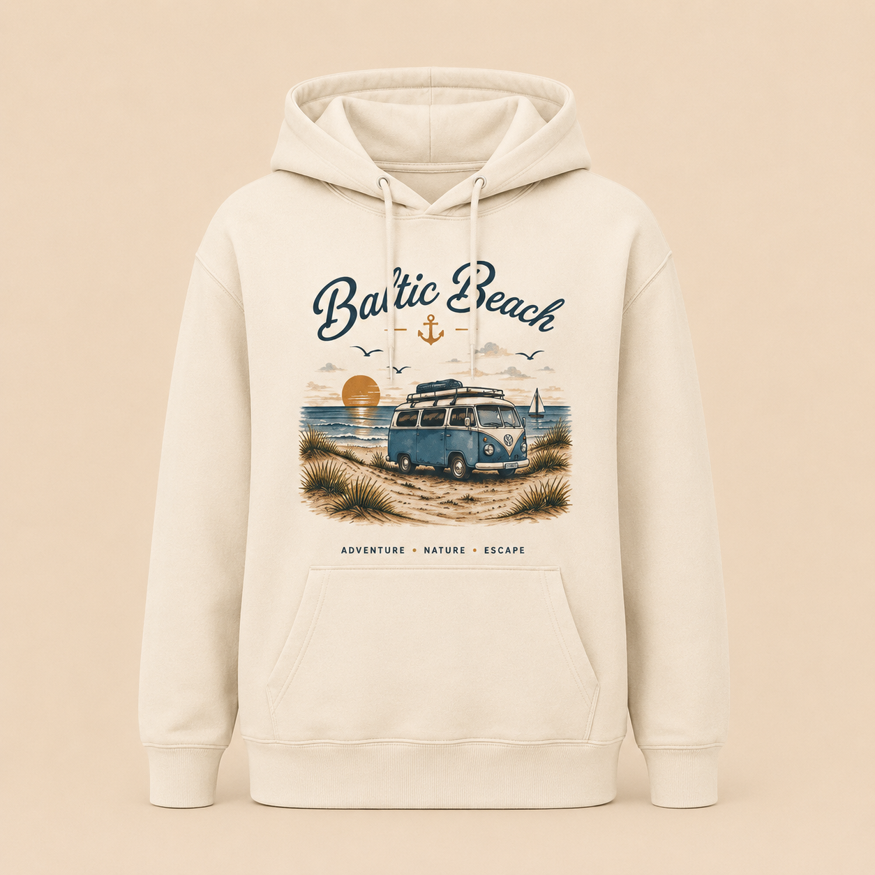 Baltic Beach Organic Hoodie – Maritime Ostsee Vibes