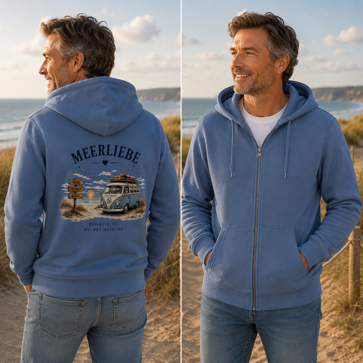 Meerliebe Vanlife – Organic Zipper Hoodie