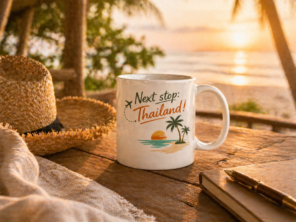 ☕ Next Stop Thailand Tasse – Dein Morgen wie im Urlaub