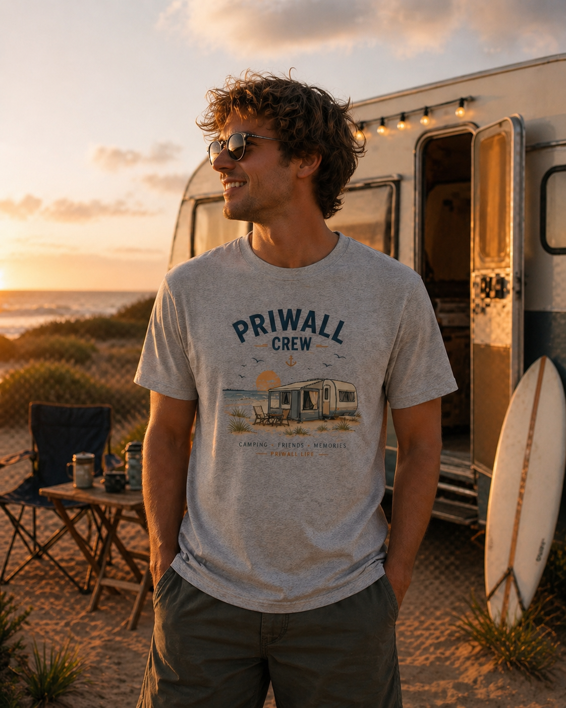 Priwall Crew T-Shirt – Ostsee Shirt – Organic Unisex Baumwolle